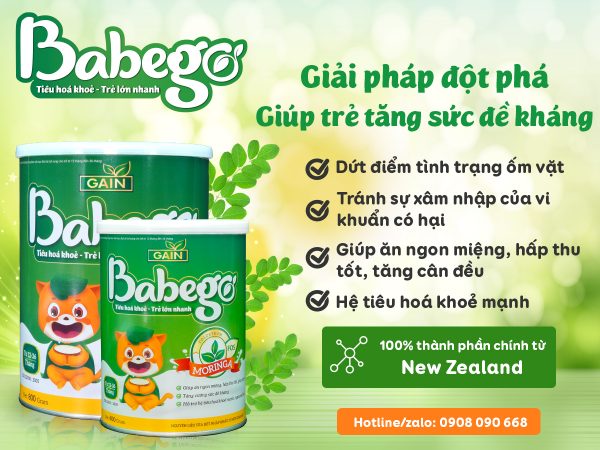 Sữa Babego tăng cường miễn dịch, bé ít ốm vặt đúng không?