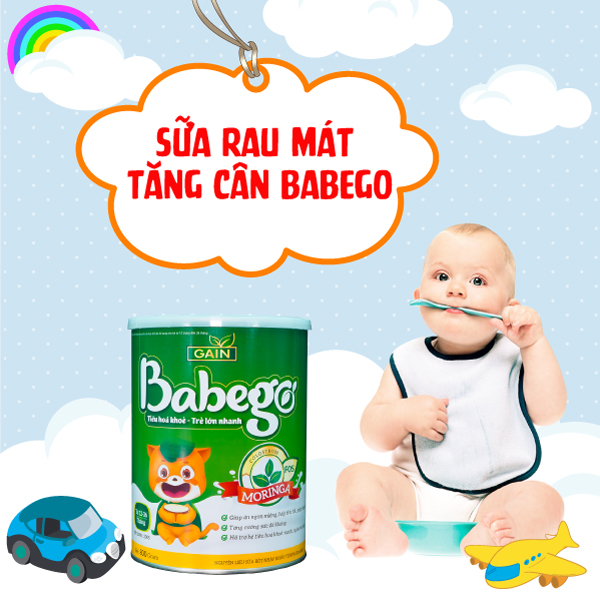 Sữa rau mát tăng cân Babego